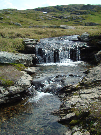 Foto: kleiner Wasserfall